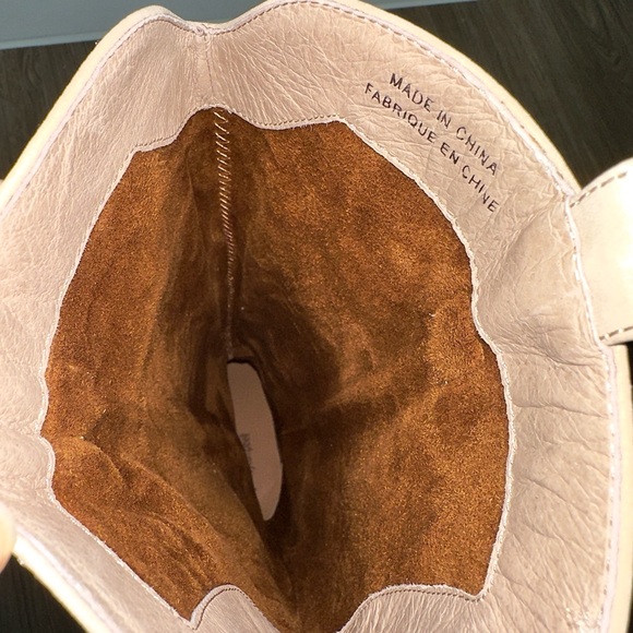 ✨New JEFFREY CAMPBELL Calvera 2k Western Tall Boots Nubuck Beige Womens 8M - Picture 13 of 15